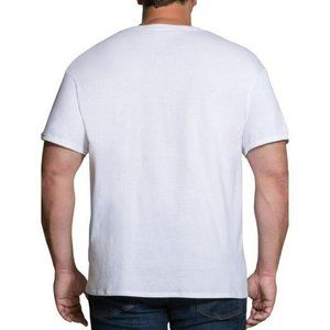 NWT Big Men White Crew Neck T-Shirts-038044